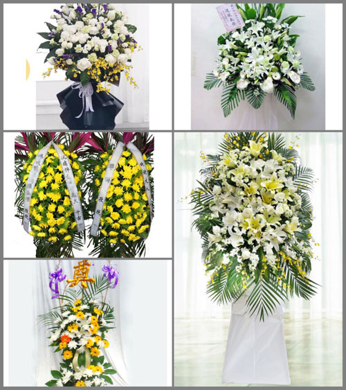 湖南株洲炎陵县船形乡白事花篮预定